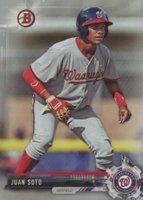 2017 Bowman Draft #BD162 Juan Soto Silver Baseball Card