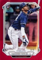 2019 Bowman Sterling #BSR73 Fernando Tatis Jr. Red Refractor Baseball Card