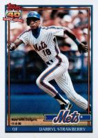 1991 O-Pee-Chee #200 Darryl Strawberry Baseball Card