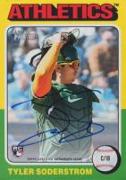 2024 Topps Heritage Real One Autographs #ROATSO Tyler Soderstrom Baseball Card