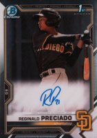 2021 Bowman Chrome Prospect Autographs #CPARPR Reginald Preciado Baseball Card