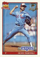 1991 Topps Desert Shield #528 Denny Martinez Baseball Card