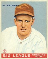1933 Goudey #169 Al Thomas Baseball Card