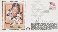 1999 Hall of Fame Autographs # Rod Carew First Day Cover Baseball Card