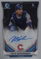 2014 Bowman Chrome Draft Pick Autograph #KS Kyle Schwarber Baseball Card