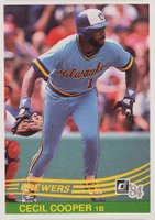 1984 Donruss #351 Cecil Cooper Baseball Card