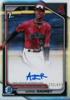 2024 Bowman Chrome Prospect Autographs #CPAAR Adriel Radney Refractor Baseball Card