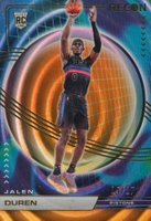 2022 Panini Recon #234 Jalen Duren Holo Orange Fotl Basketball Card