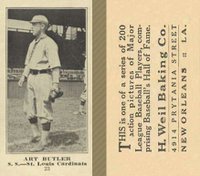 1916 Weil Baking Co. #23 Art Butler Baseball Card
