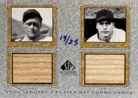 2001 SP Legendary Cuts Bat Combo #HW-BH Billy Herman/Hack Wilson Baseball Card