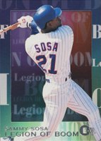 1996 Emotion E-Motion XL Legion of Boom #9 Sammy Sosa Baseball Card