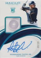 2019 Panini Immaculate Collection #38 Fernando Tatis Jr. Patch Autograph-Button Baseball Card