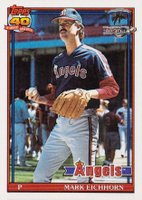 1991 Topps Desert Shield #129 Mark Eichhorn Baseball Card