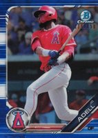 2019 Bowman Chrome Prospects #BCP250 Jo Adell Blue Refractor Baseball Card