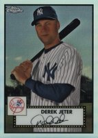 2021 Topps Chrome Platinum Anniversary #491 Derek Jeter Refractor Baseball Card