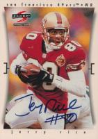 2002 Score Originals Autographs #6 Jerry Rice 1997 Score Autograph Football Card