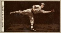 1912 Brown Backgrounds Common back # Jack Barry Baseball Card
