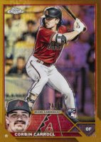 2023 Topps Chrome #95 Corbin Carroll Gold Refractor Baseball Card