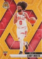 2024 Panini Mosaic #3 Coby White Gold Glitter Basketball Card