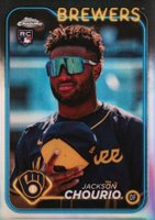 2024 Topps Chrome #161 Jackson Chourio Variation Baseball Card