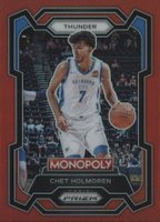 2023 Panini Prizm Monopoly #62 Chet Holmgren Red Basketball Card
