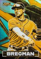 2021 Topps Fire #79 Alex Bregman Gold Minted Baseball Card