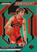 2023 Panini Prizm Emergent #22 Gradey Dick Green Basketball Card