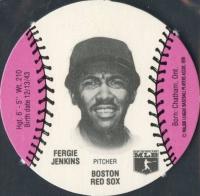 1977 Burger Chef Funmeal Discs # Fergie Jenkins Baseball Card