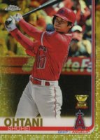 2019 Topps Chrome #1 Shohei Ohtani Batting-Gold Refractor Baseball Card
