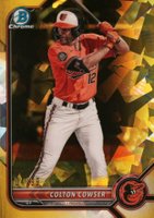2022 Bowman Draft Chrome Sapphire Edition #BDC149 Colton Cowser Yellow Baseball Card