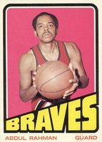 1972 Topps #93 Abdul Rahman Basketball Card