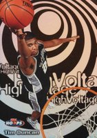 1997 Hoops High Voltage #15 Tim Duncan Basketball Card
