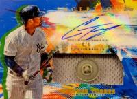 2020 Topps Inception Autograph Patch #GT Gleyber Torres Blue Button Baseball Card