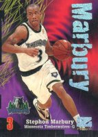 1997 Skybox Z-Force #3 Stephon Marbury Rave Basketball Card
