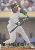 1996 Fleer #209 Rickey Henderson Baseball Card
