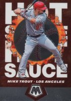 2021 Panini Mosaic Hot Sauce #HS1 Mike Trout Baseball Card