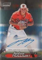 2024 Topps Stadium Club Chrome Autographs #SCCAJH Jackson Holliday Baseball Card