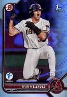 2022 Bowman Draft 1st Edition #29 Ivan Melendez Sky Blue Foil Baseball Card