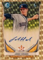 2014 Bowman Prospect Autograph #JHA Josh Hader Chrome-Superfractor 1/1 Baseball Card