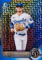2022 Bowman Mega Box Chrome #146 Bobby Witt Jr. Blue Refractor Baseball Card