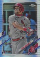 2021 Topps Chrome #140 Dylan Carlson Prism Refractor Baseball Card