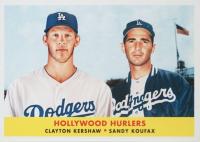 2012 Topps Archives 1958 Combos #58-KK Clayton Kershaw/Sandy Koufax Baseball Card
