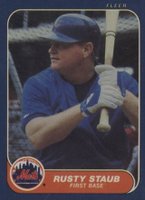 1986 Fleer #95 Rusty Staub Baseball Card