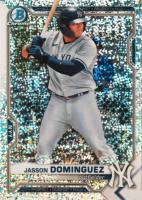 2021 Bowman Draft #BDC77 Jasson Dominguez Chrome-Sparkle Refractor Baseball Card