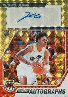 2023 Panini Mosaic Rookie Autographs Mosaic #RAKEY Keyonte George Choice Basketball Card