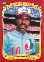 1986 Fleer Star Stickers #32 Andre Dawson Baseball Card