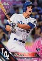 2016 Topps Chrome #150 Corey Seager Pink Refractor Baseball Card