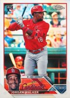 2023 Topps Chrome #209 Jordan Walker Refractor Baseball Card