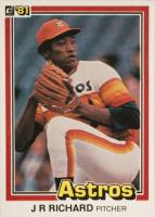 1981 Donruss #140 J.R. Richard Baseball Card