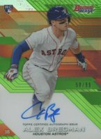 2017 Bowman's Best Best of 2017 Autograph #B17AB Alex Bregman Green Refractor Baseball Card